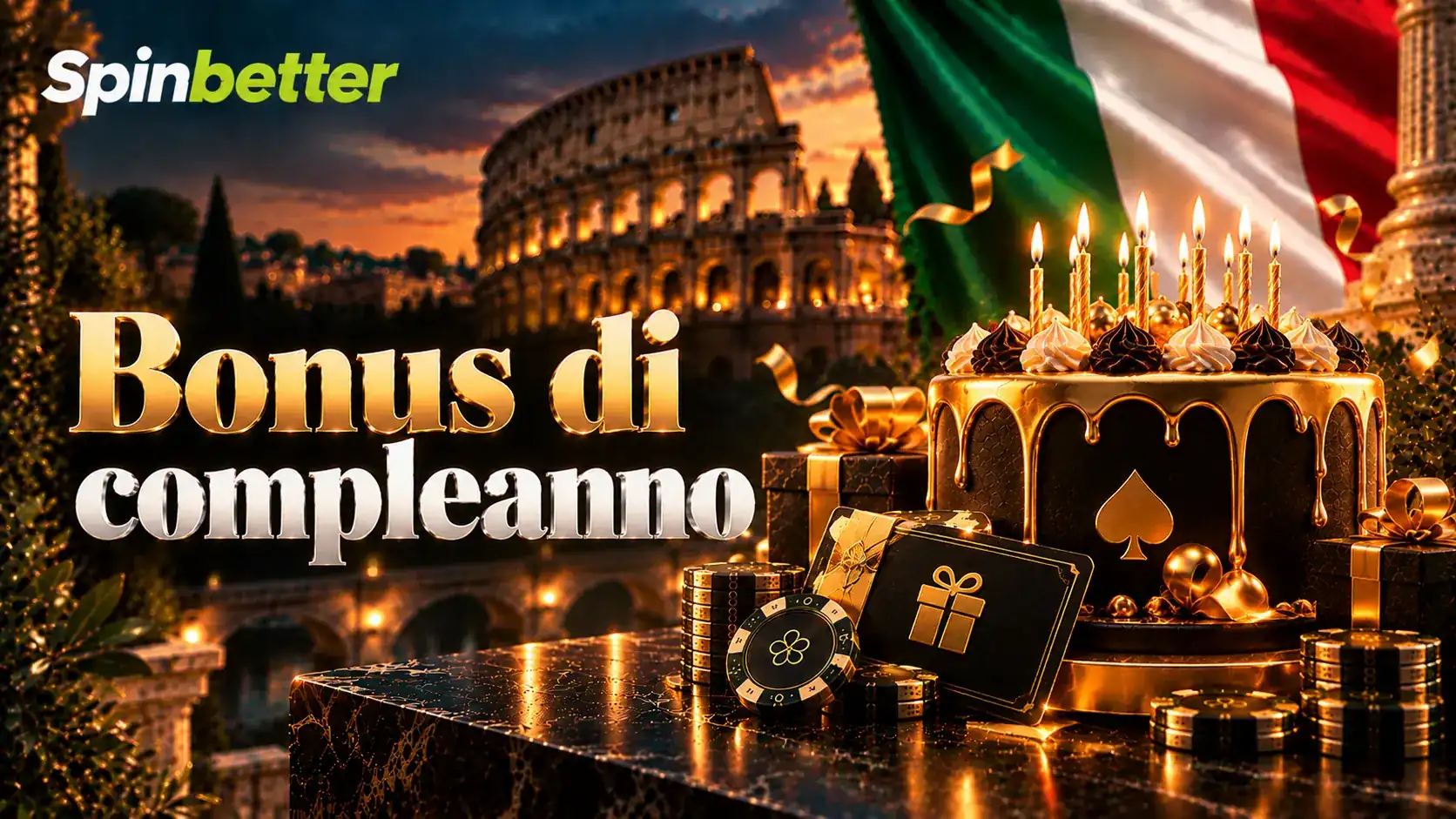 Il bonus di compleanno con venti giri a requisito di scommessa zero
